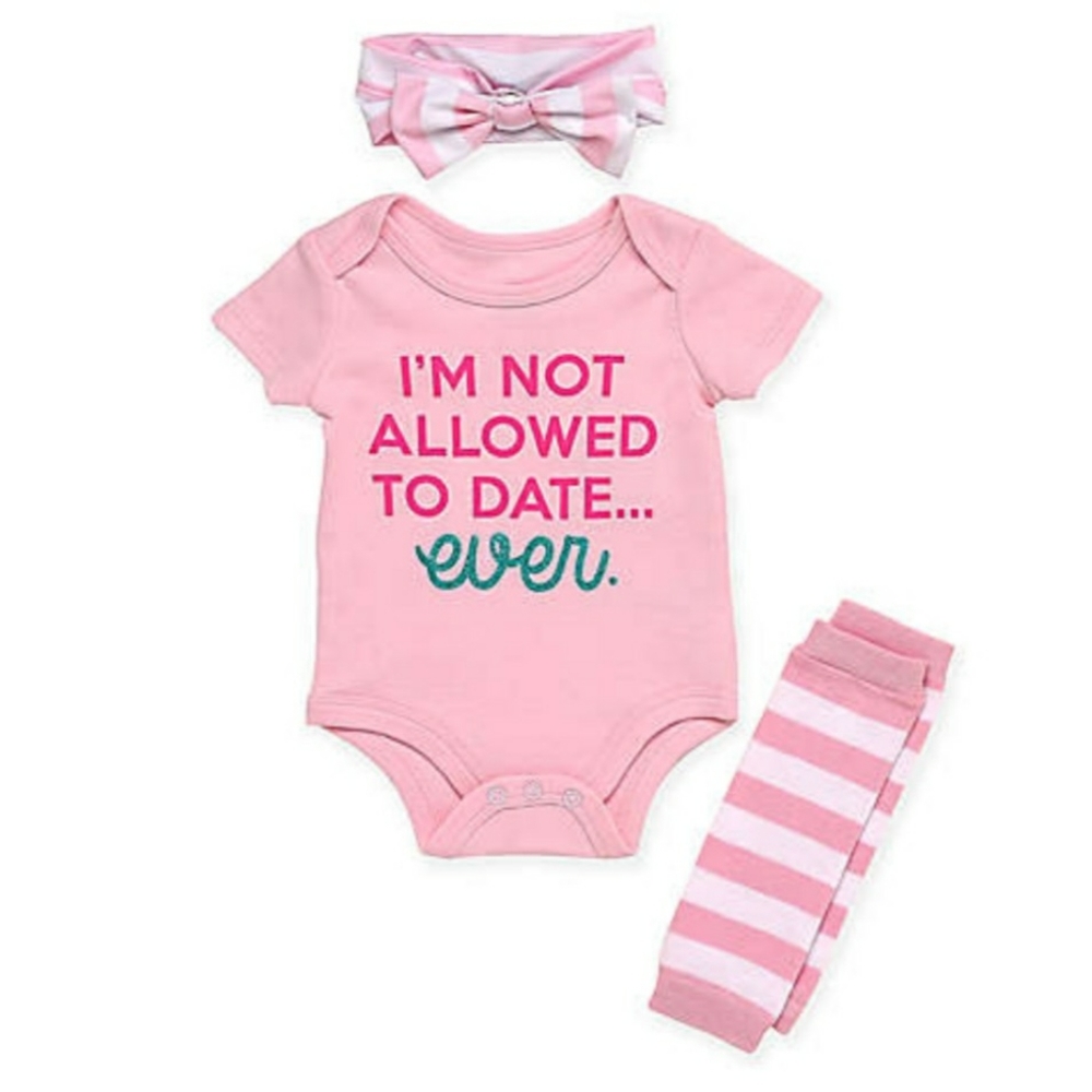 Baby starters 3 piece bodysuit set